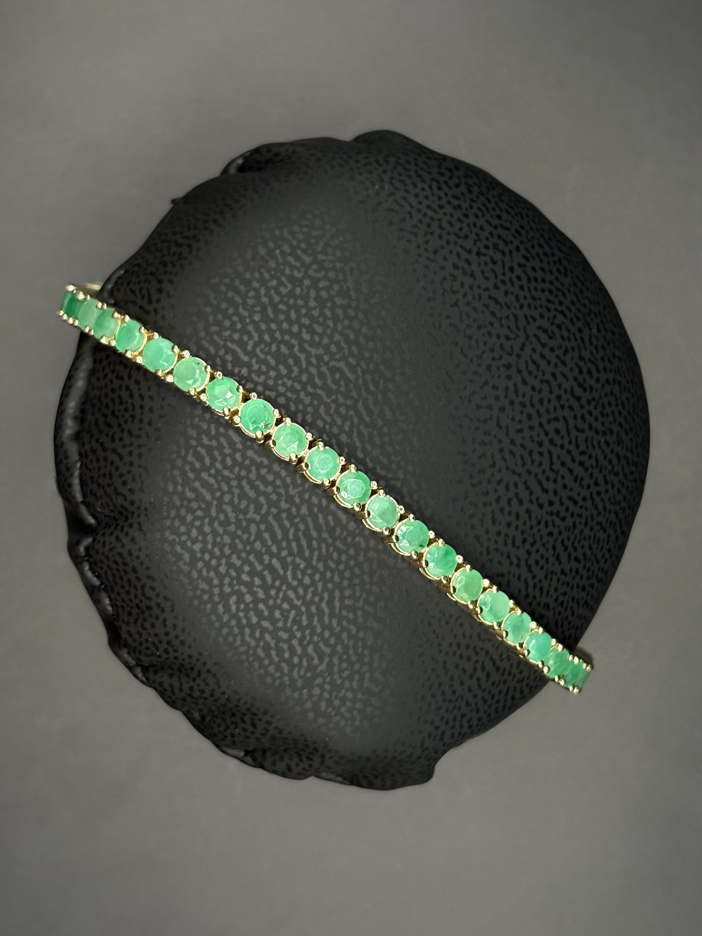 Green Emerald Tennis Bracelet