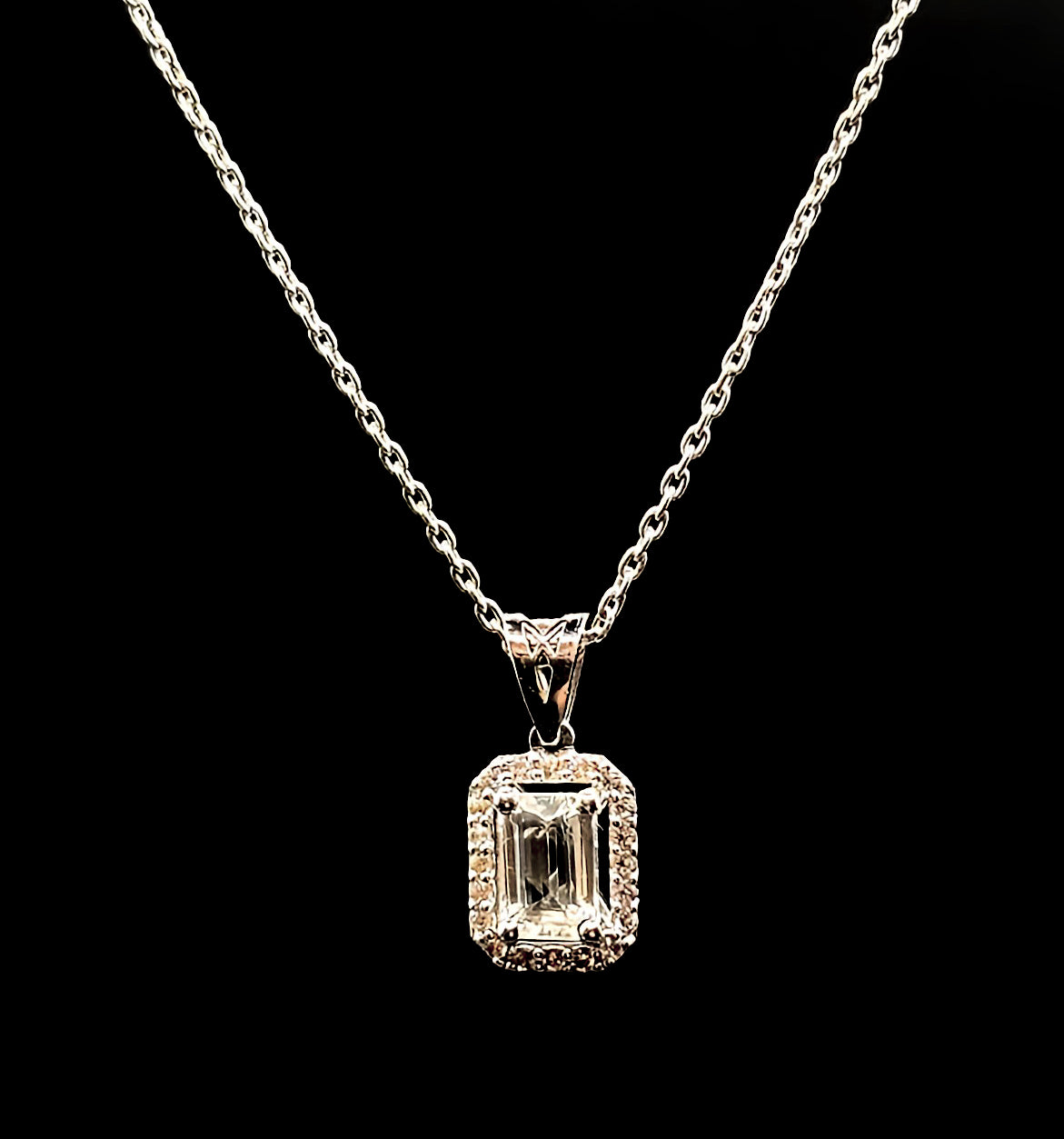 White Sapphire Pendant